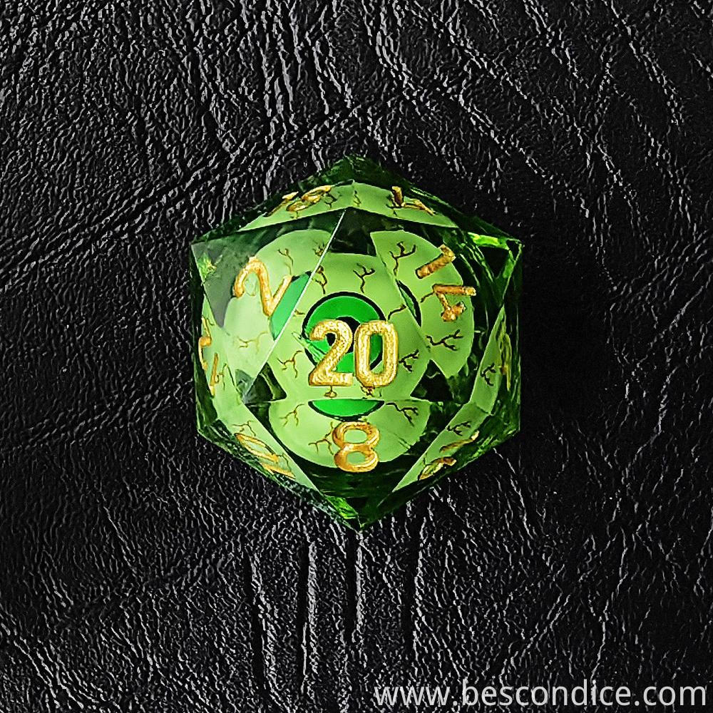 Wizard Eye Liquid Core Dice 20 Sides 4